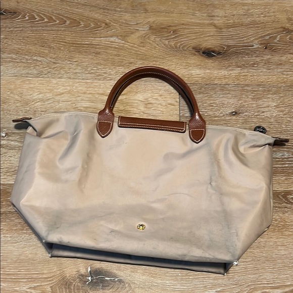 Longchamp Elegant Brown and Cream Women's Handbag - Picture 4 of 16